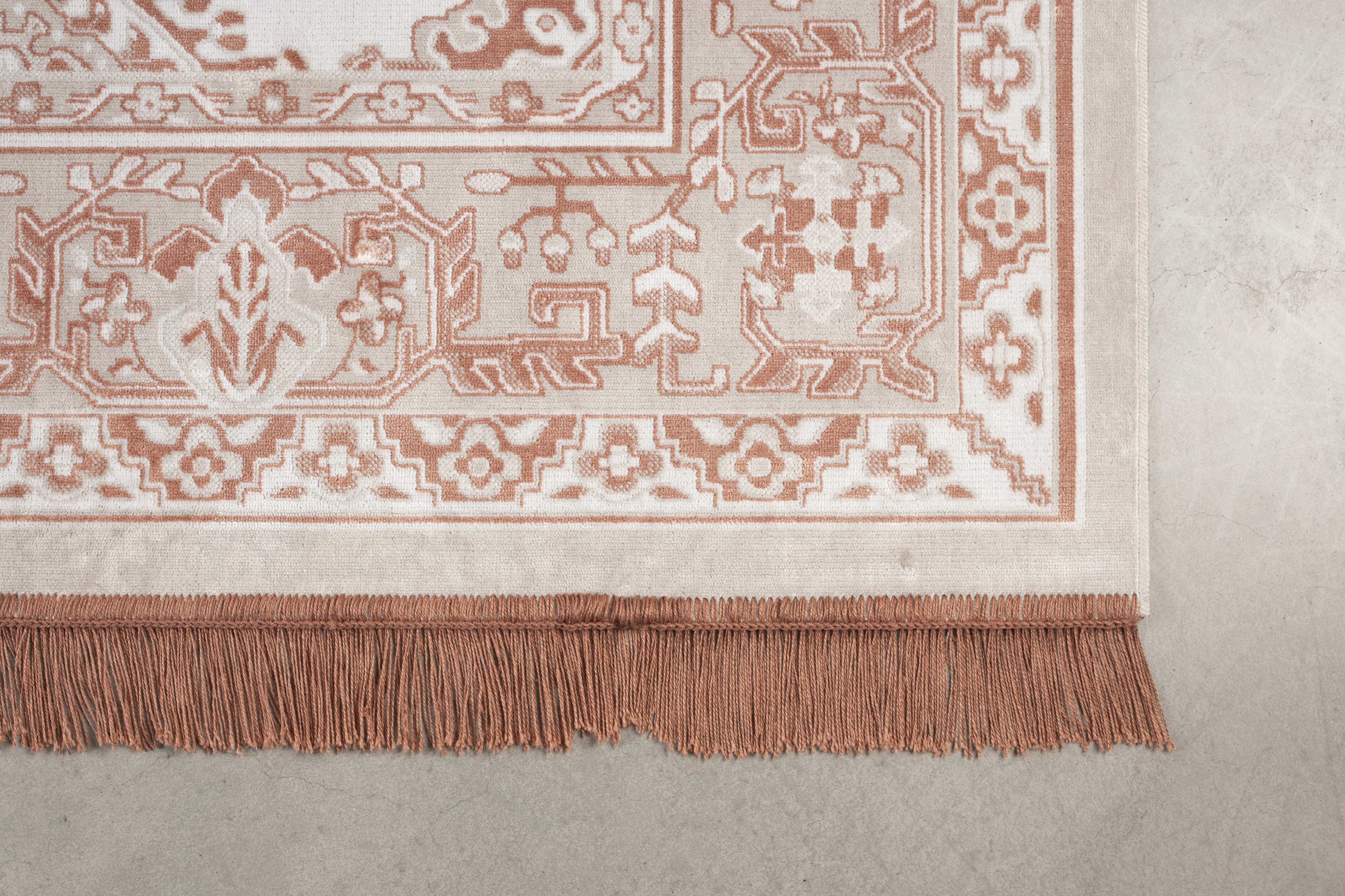 Reza Vloerkleed 160x230 Roze/Grijs